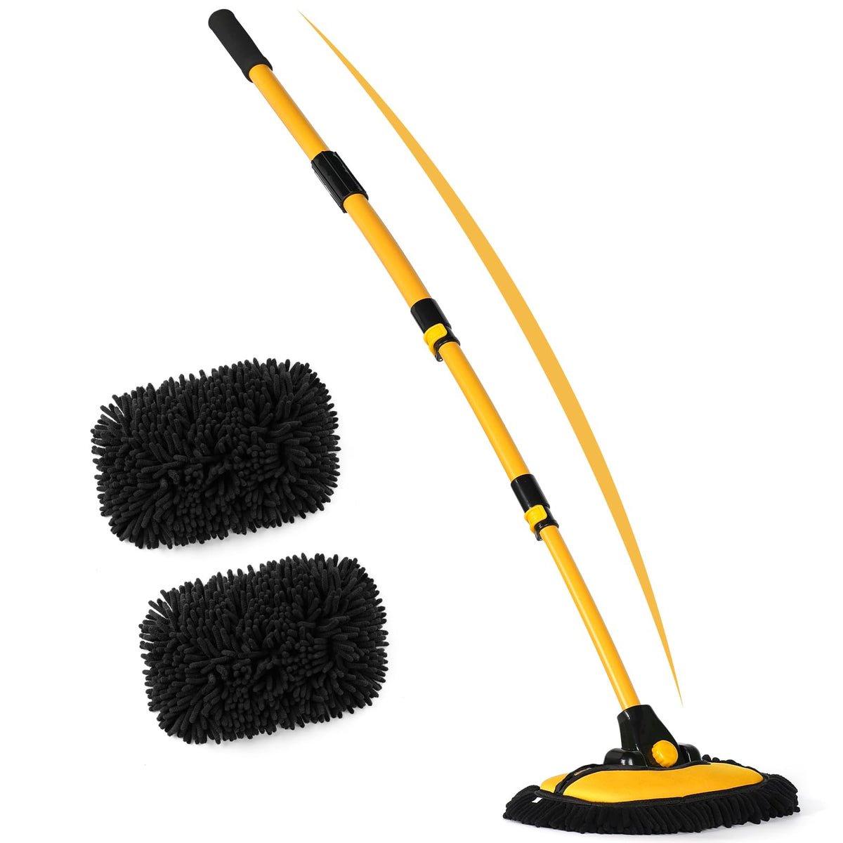 anngrowy 56.7-inch car wash pole extends reach for high roofs and hard-to-clean spots.