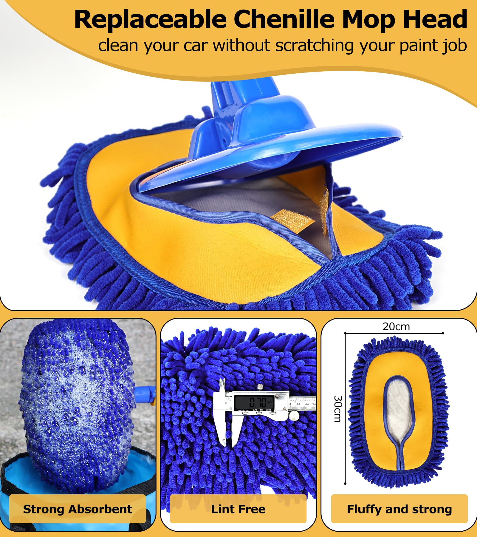anngrowy extendable pole provides versatile cleaning height options