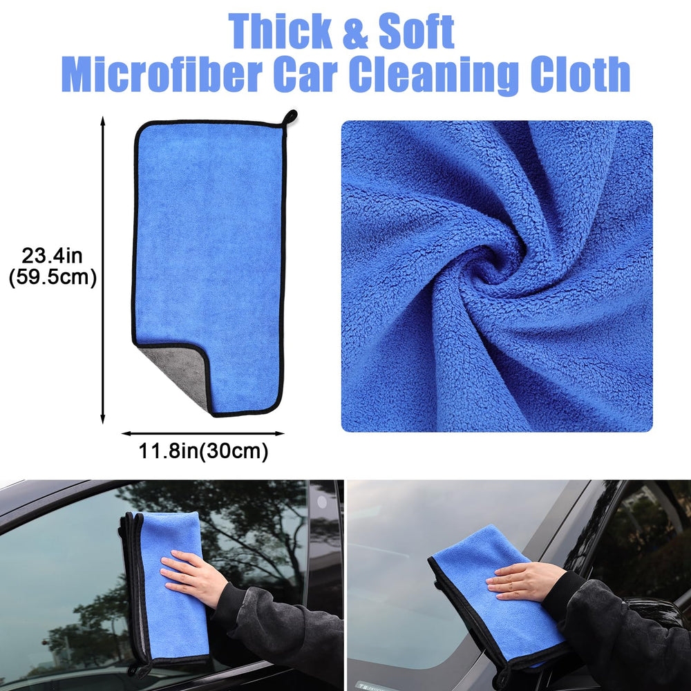 anngrowy microfiber drying towel for quick, spotless drying after washing.