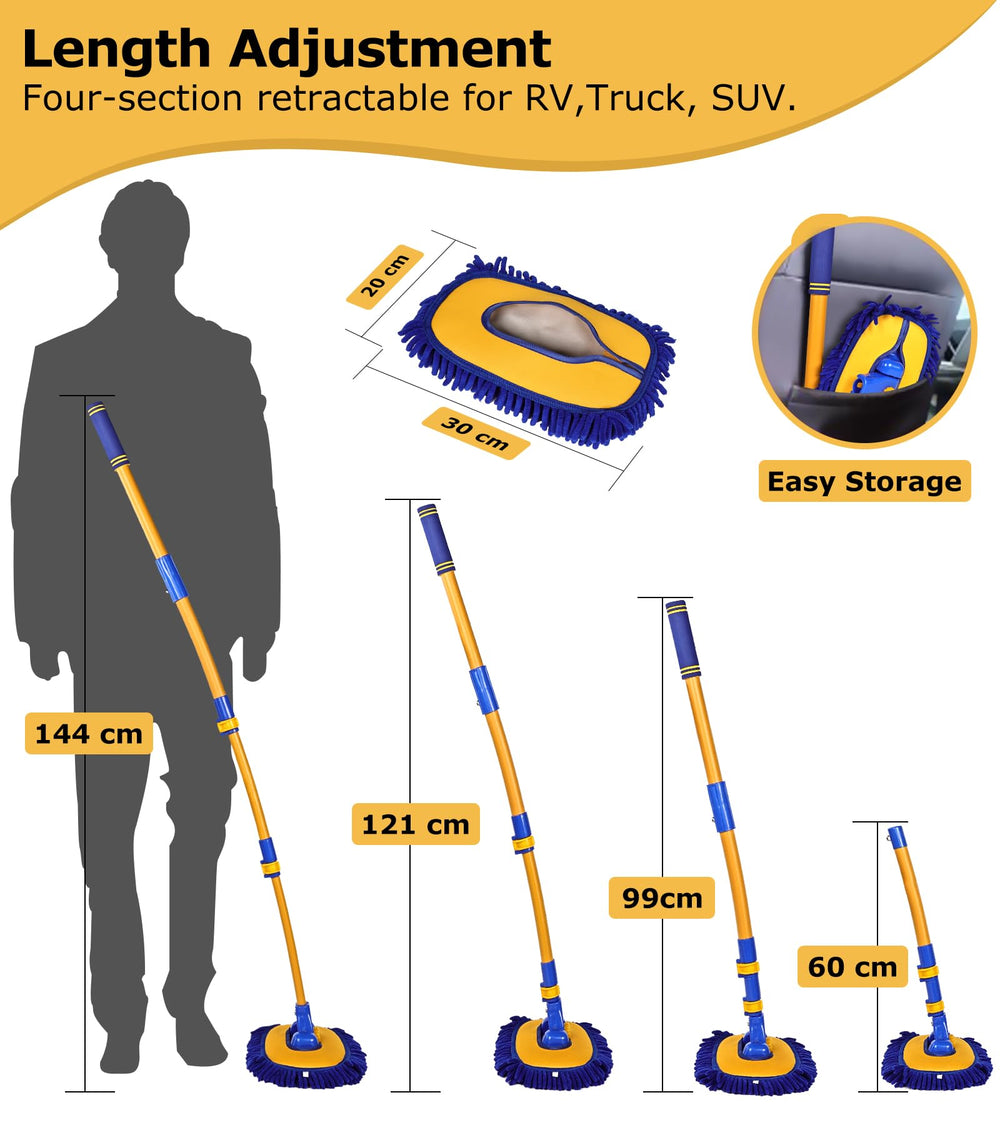 anngrowy scratch-free microfiber wash head minimizes swirl marks