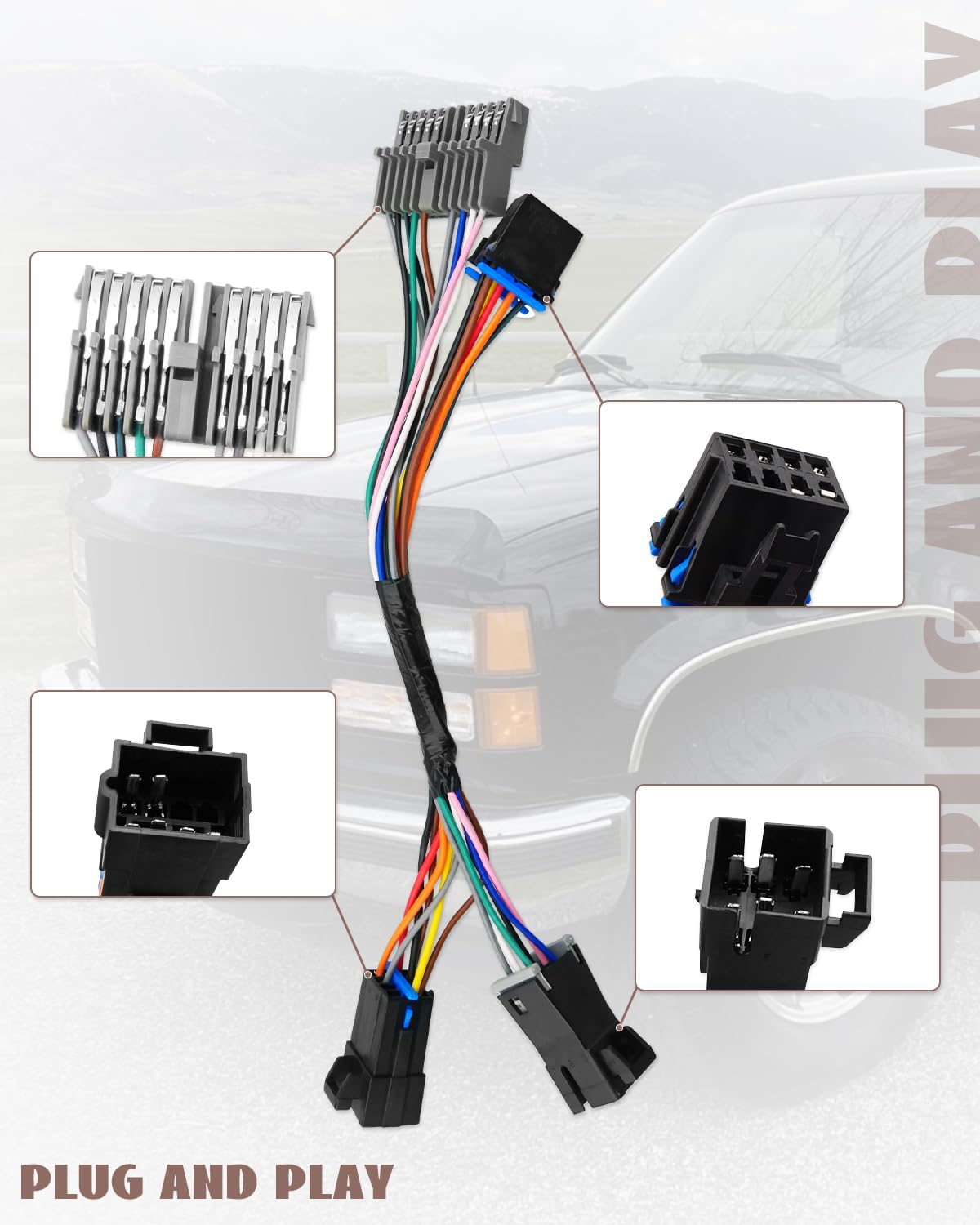 ANODZU 16233143 AC heater harness packaging included highlights complete kit.