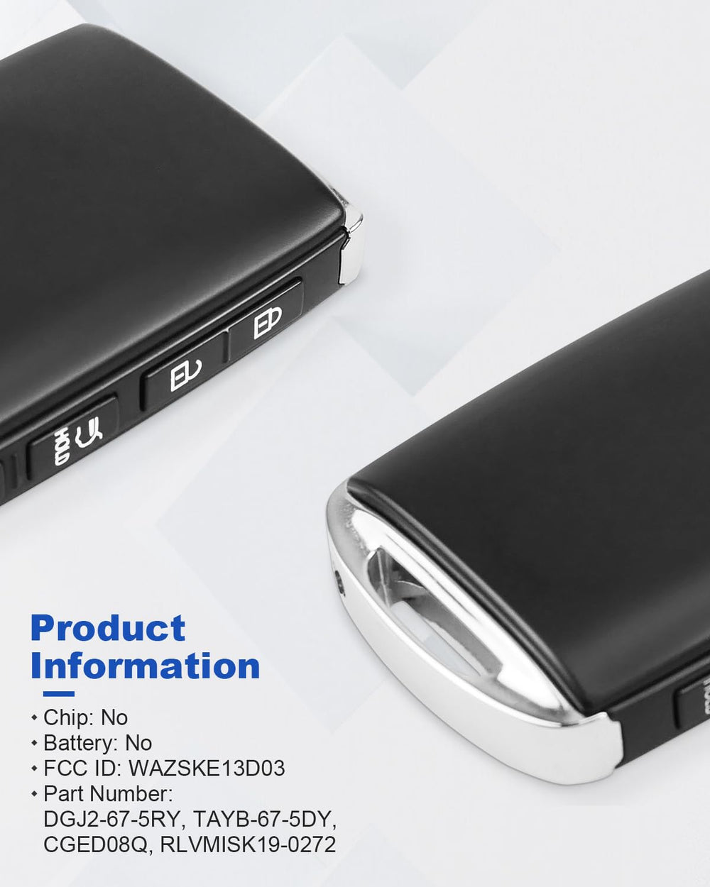 Back view emphasizes precise fit around buttons.