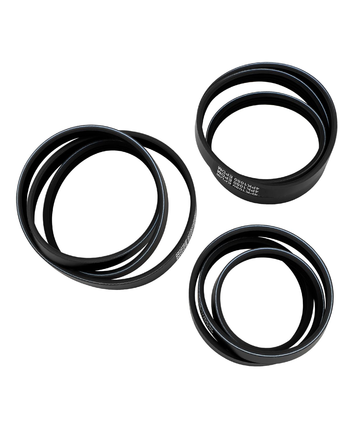 ANODZU 4PK1050 alternator belt close-up highlighting durable EPDM for steady tension