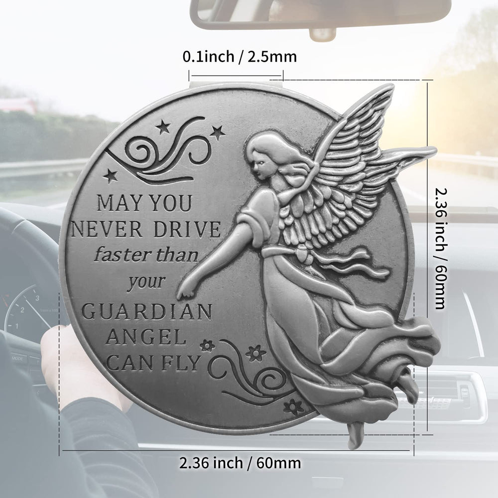 ANOWVI Engraved-message clip emphasizes uplifting quote inside the car.