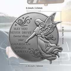 ANOWVI Engraved-message clip emphasizes uplifting quote inside the car.