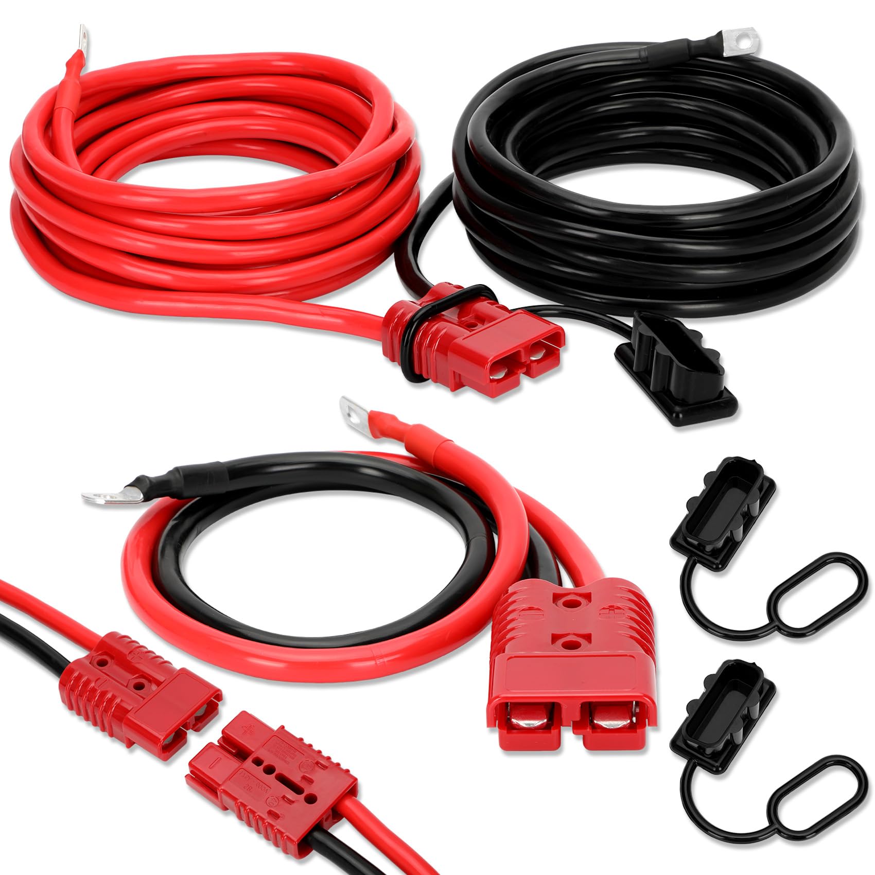 Anrain 24ft quick-disconnect winch cable ready for fast, dependable power connections.