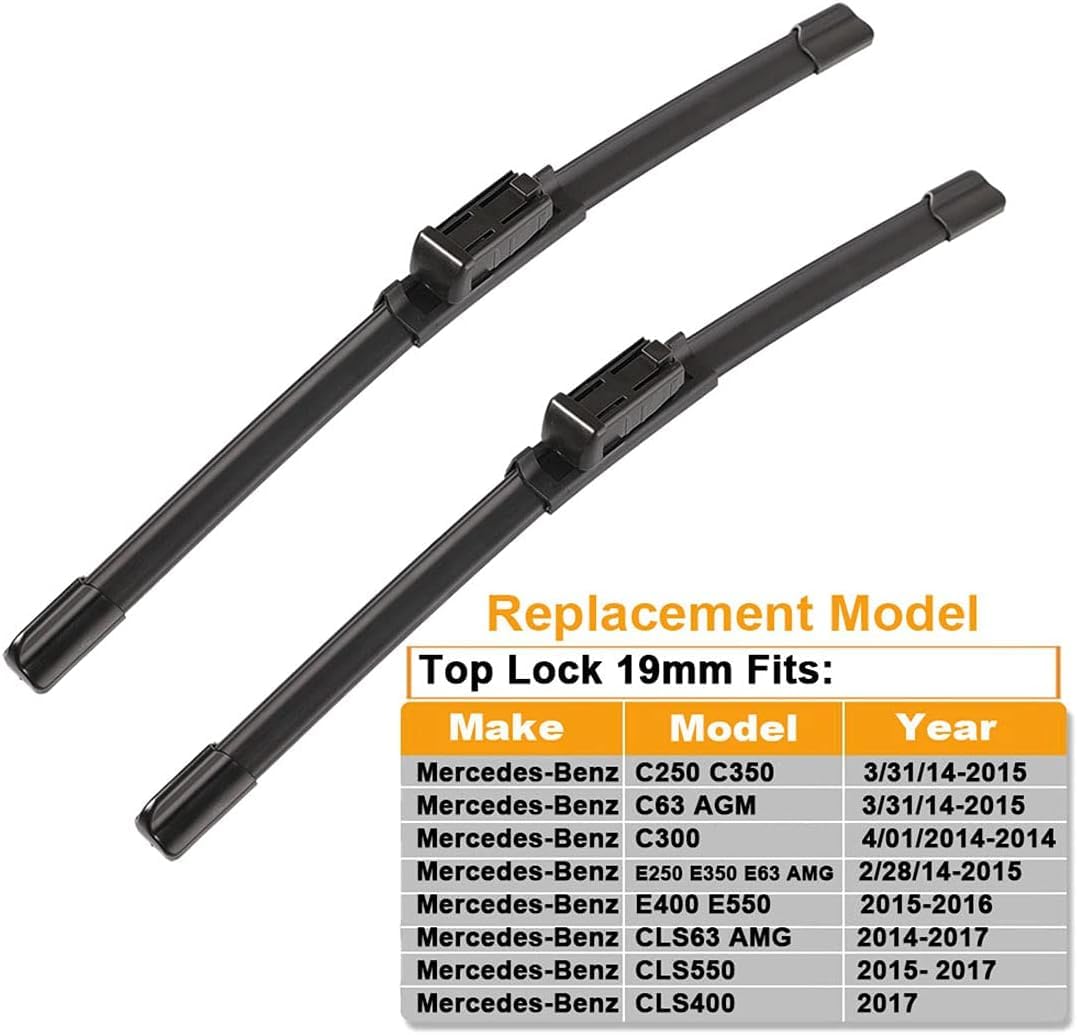 ANRDDO Mercedes right 24-inch wiper blade for balanced wipe and reliability.