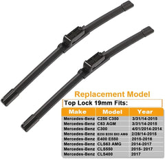 ANRDDO Mercedes right 24-inch wiper blade for balanced wipe and reliability.
