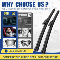 ANRDDO Ford Explorer front-right 22-inch wiper blade for consistent contact