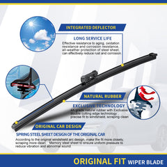 ANRDDO NX wiper arm top-lock notch indicates secure installation.