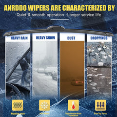 ANRDDO Prius 16-inch rear blade for clear rear window