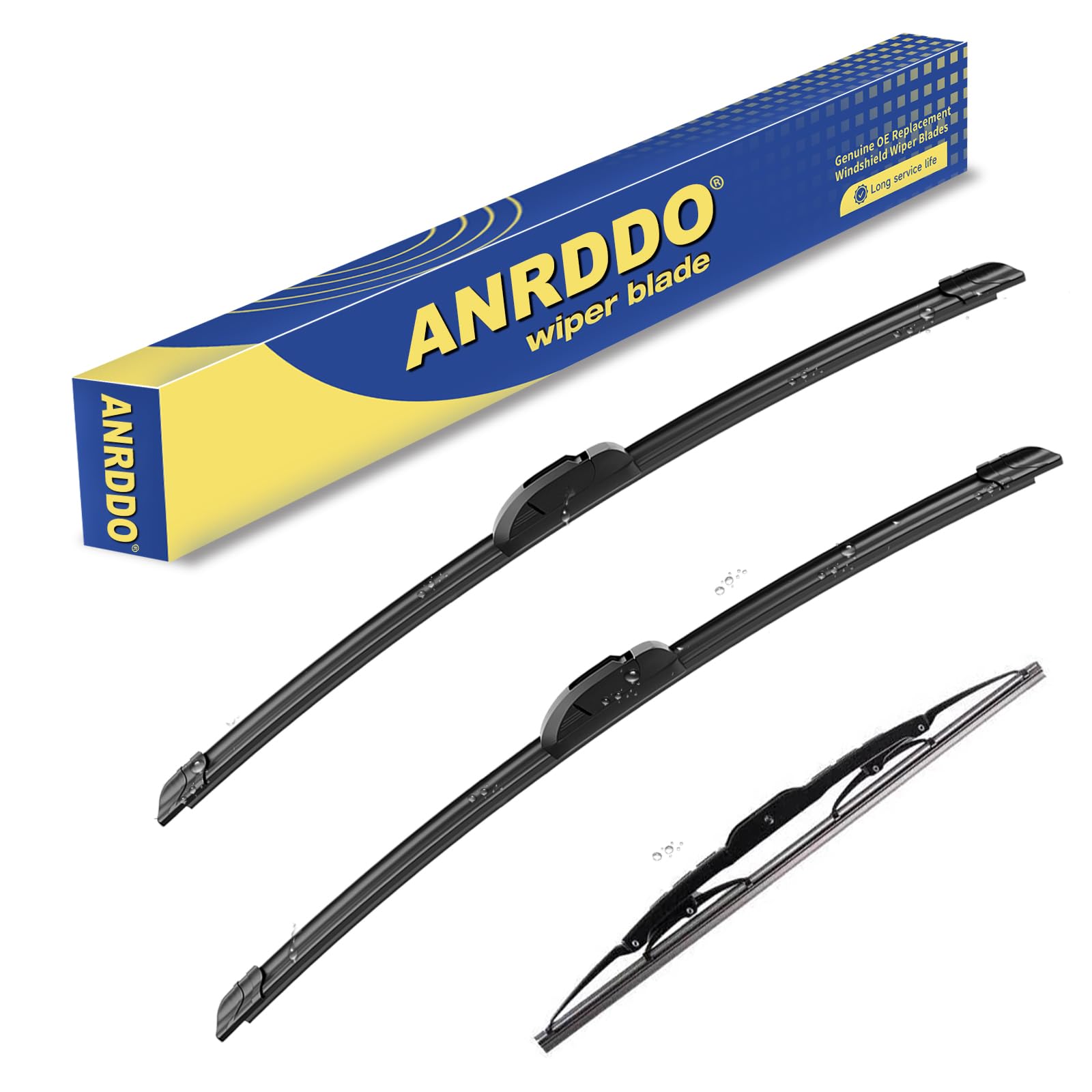 ANRDDO Sequoia wiper set 19-19-14 with OE fit for clear year-round visibility.