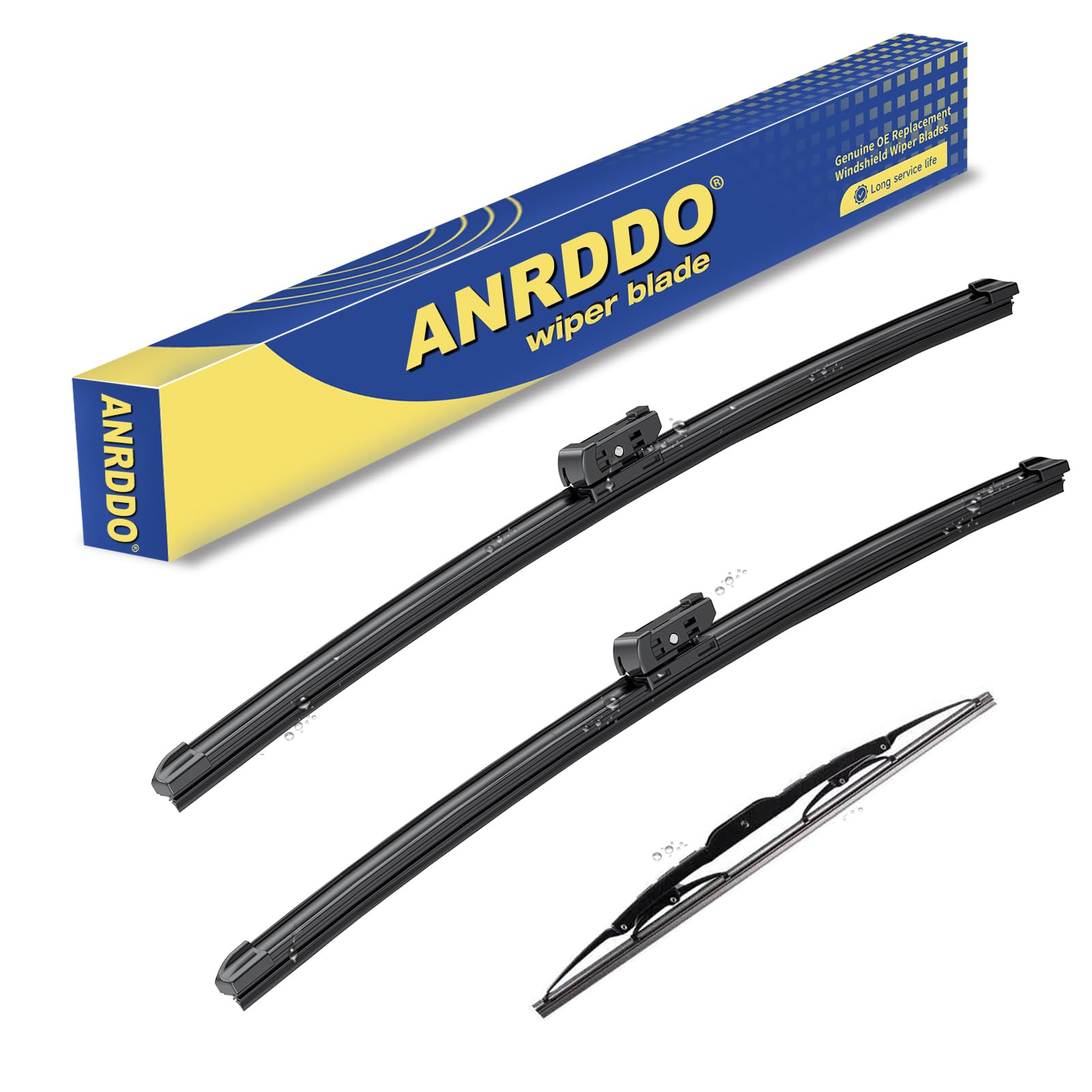 ANRDDO 24-17-13 front-set wiper blades improve visibility in rain