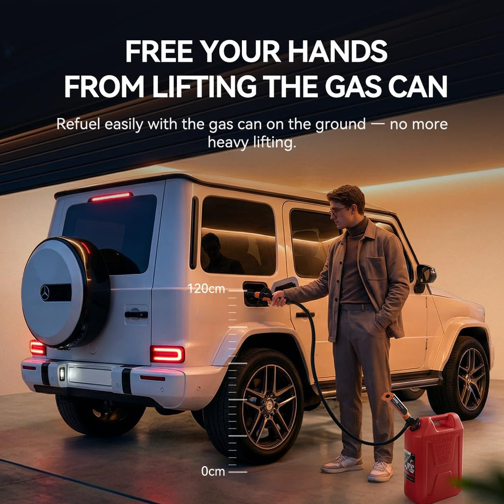 ANSE X1 Ultra pumps gasoline at 2.7 GPM for fast transfers.