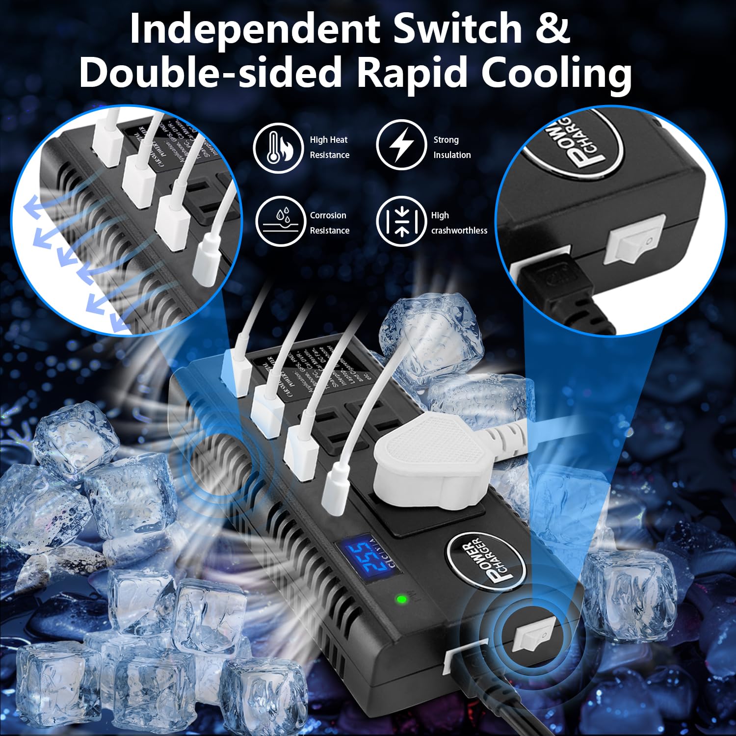 Ansee inverter side cooling fans support quiet operation and longer life.