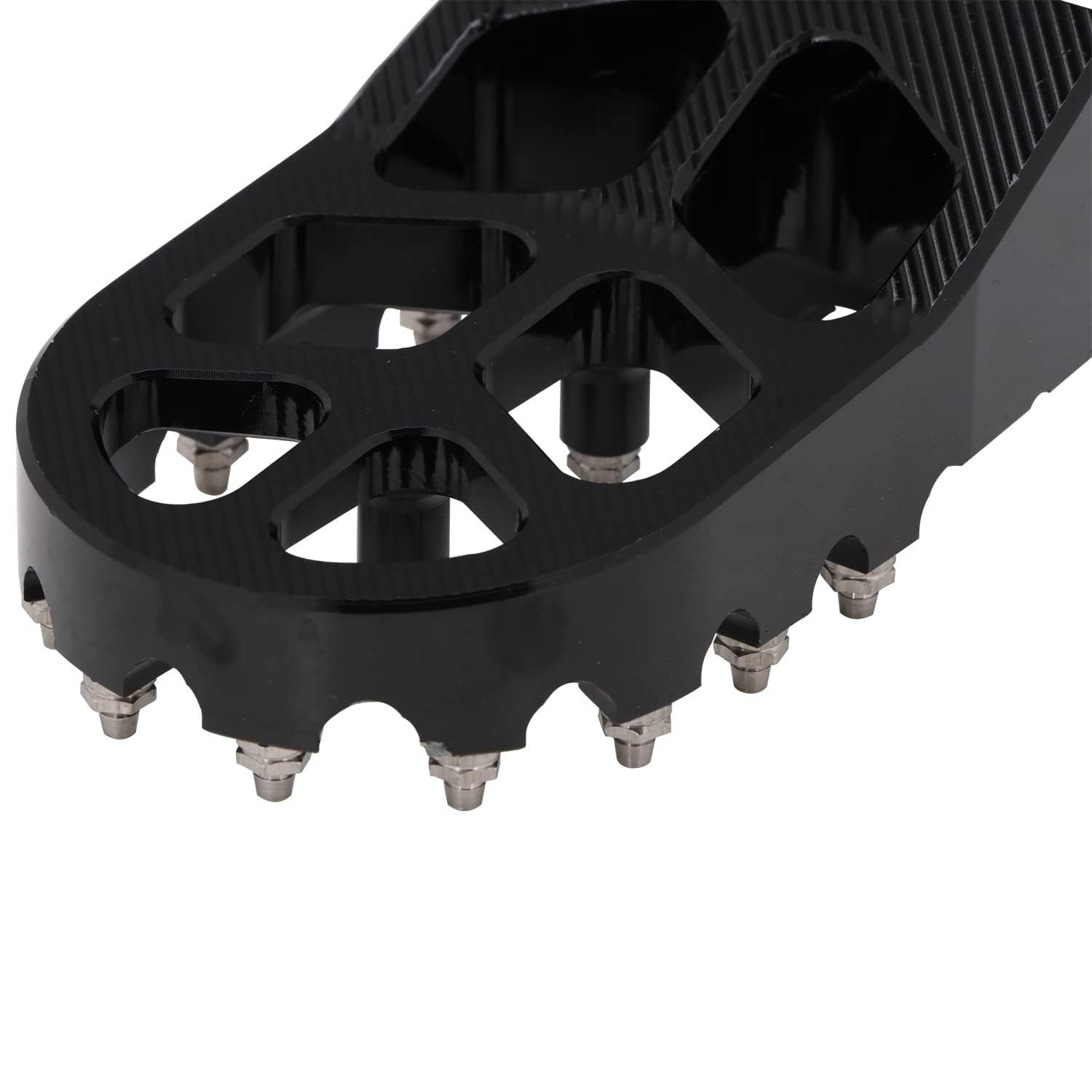 AnXin foot pegs with 17 teeth prevent slipping on wet or muddy surfaces