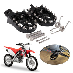 AnXin dirt bike foot pegs for CRF110F/CRF125F provide secure grip on rugged trails