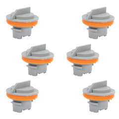 Anlseiod tail lamp socket six-piece kit for reliable brake light connections.