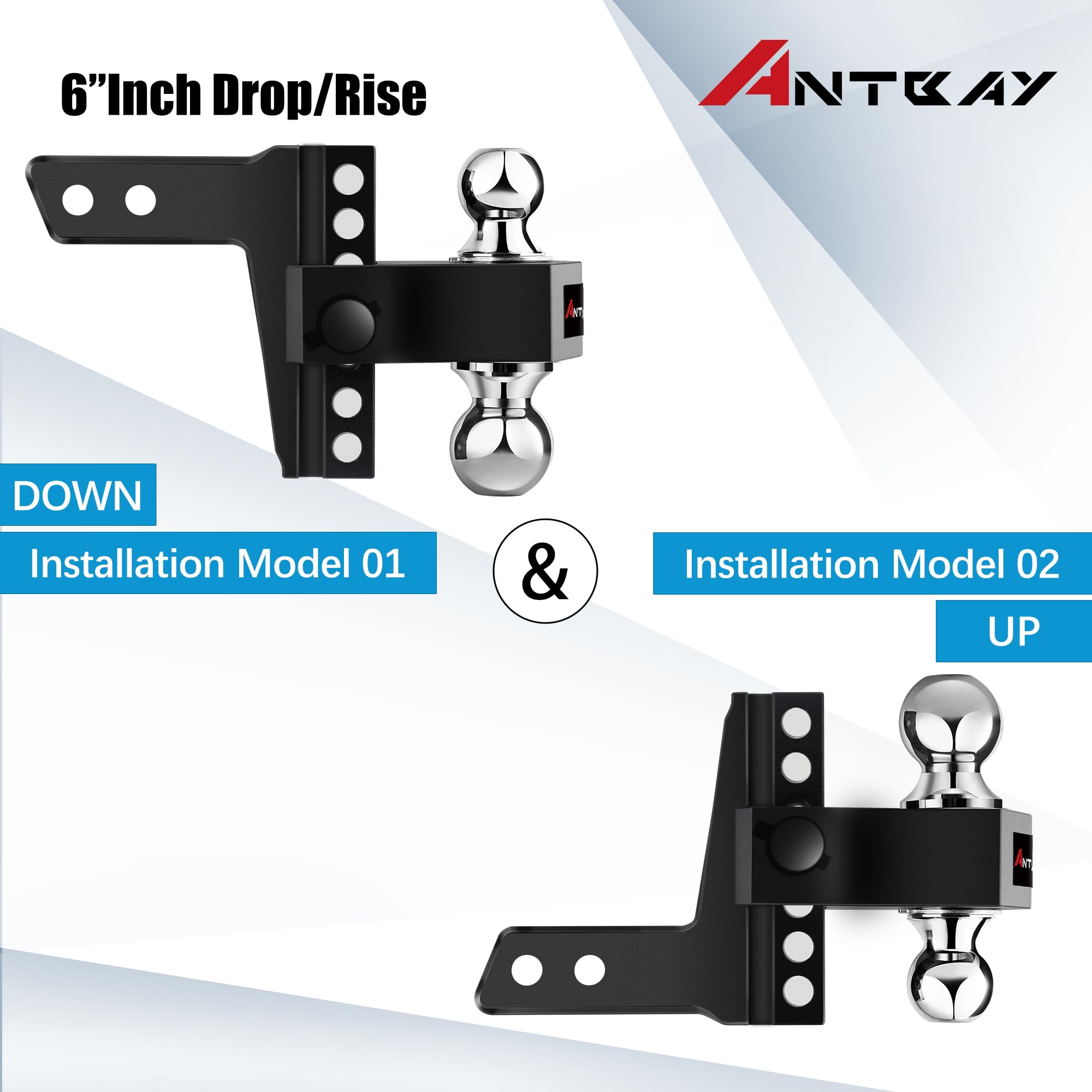 ANTbay dual balls for 2-inch and 2-5/16-inch trailers