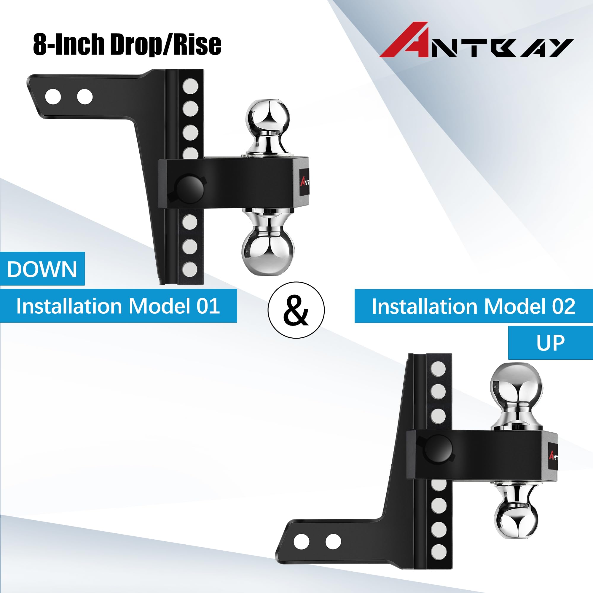 ANTbay locking pins secure the setup for quick, tool-free removal