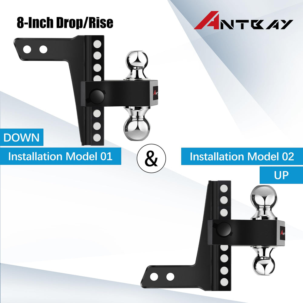 ANTbay locking pins secure the setup for quick, tool-free removal