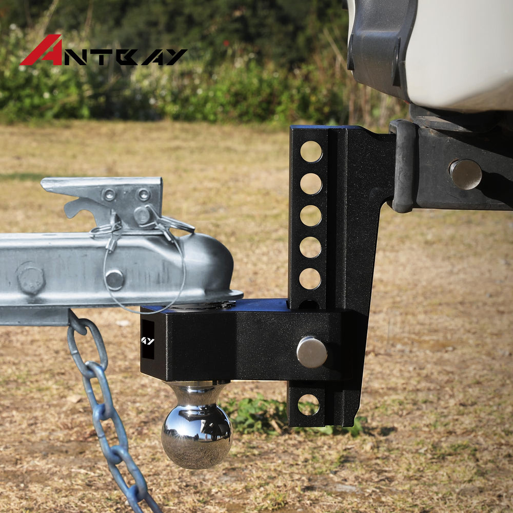 ANTbay hitch in use with tow setup showing versatile trailer compatibility.