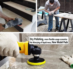 ANTENGDATOOL dry polishing pads backer pads for easy attachment and quick changes.