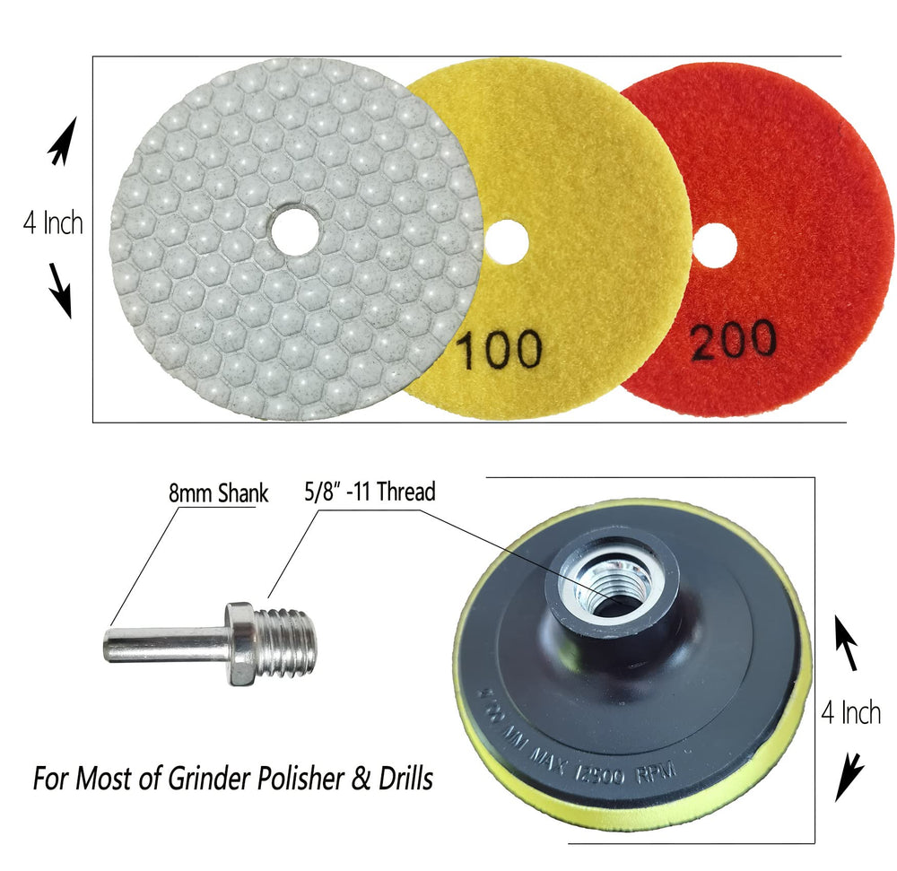 ANTENGDATOOL range from grit 50 to 6000 for progressive polish.