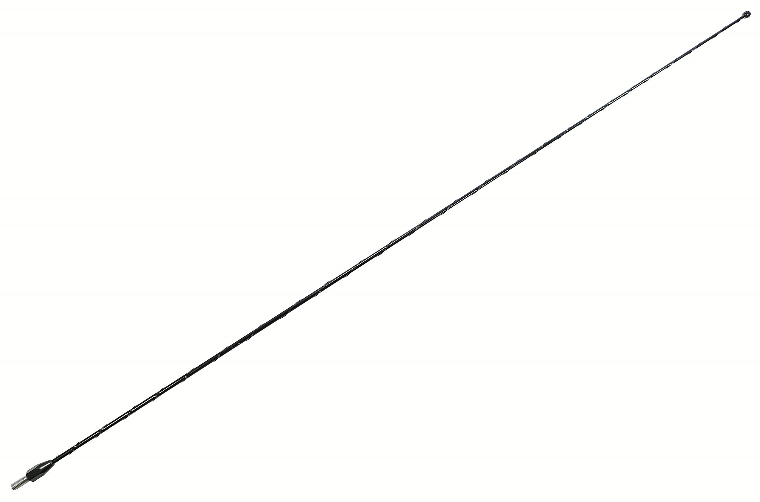 AntennaMastsRus 31 inch black tapered antenna mounted on Toyota Tundra for OEM-fit appearance