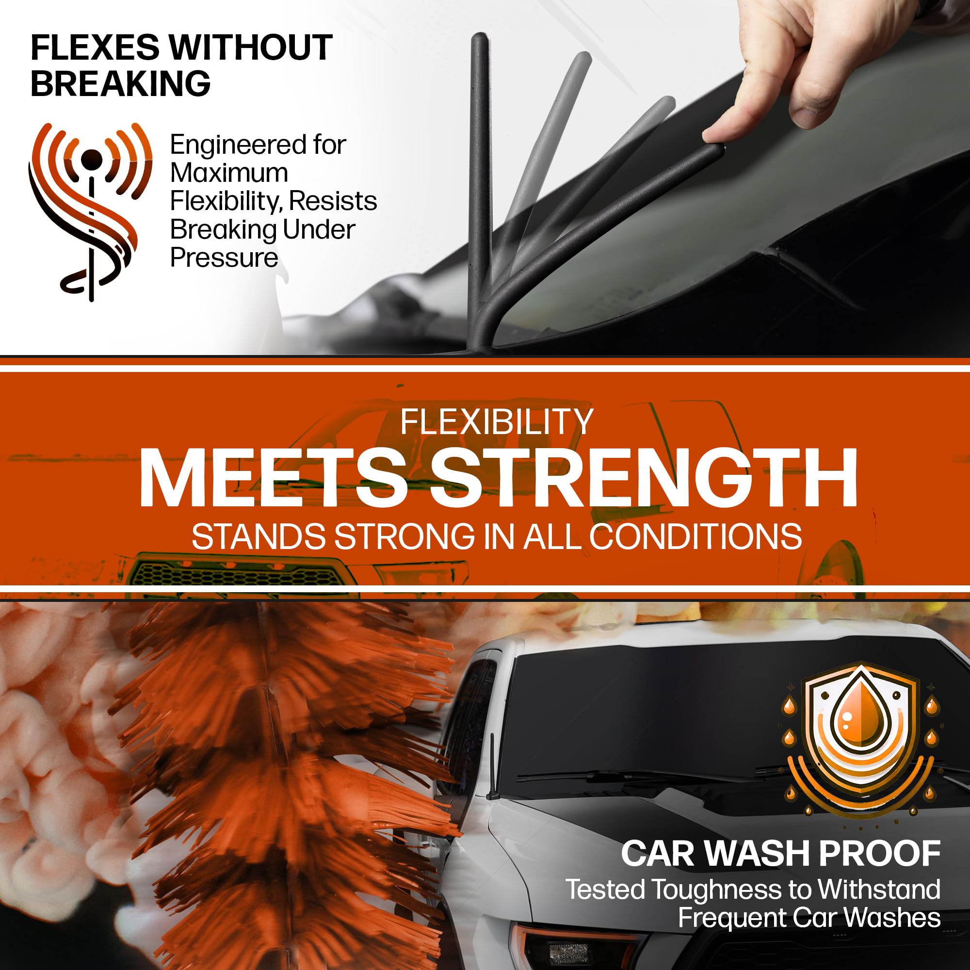 AntennaMastsRus copper coil reception enhancement for Ford F-250 short antenna