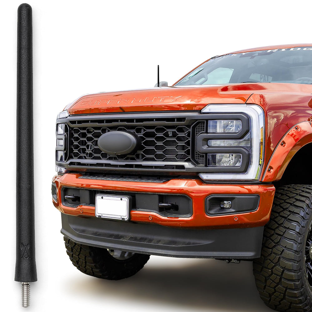 AntennaMastsRus Ford F-250 short antenna with copper coil for clearer reception