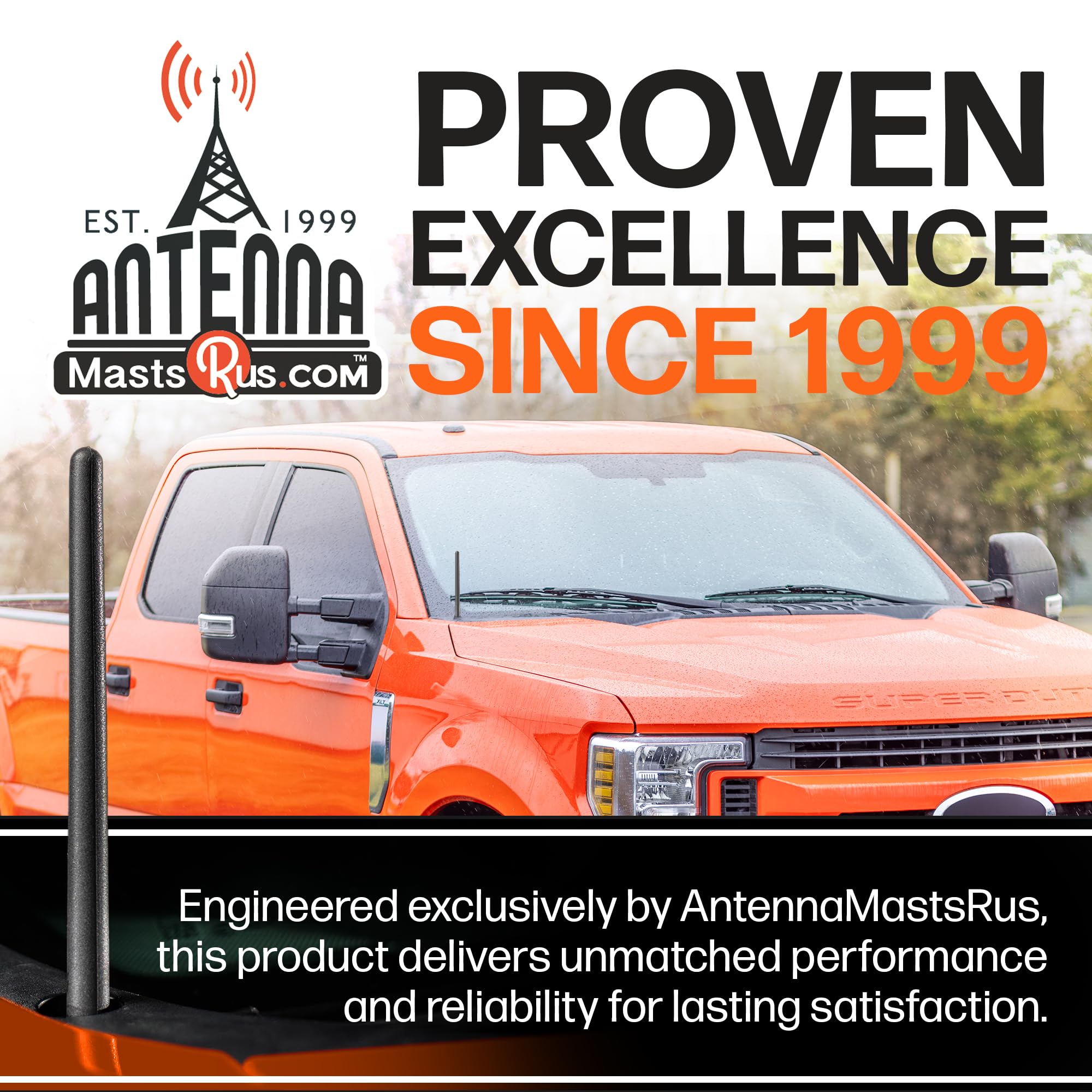 AntennaMastsRus USA-made car wash proof antenna withstands daily cleaning