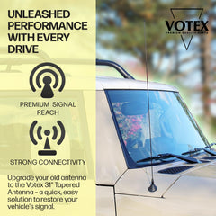 AntennaMastsRus wind noise cancellation coil shown reducing highway whistle during driving