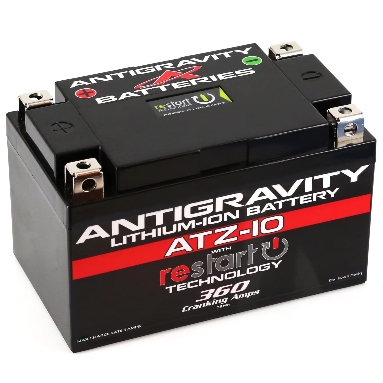 Antigravity AG-ATZ-10-RS side profile highlighting compact lithium power for easy starts.