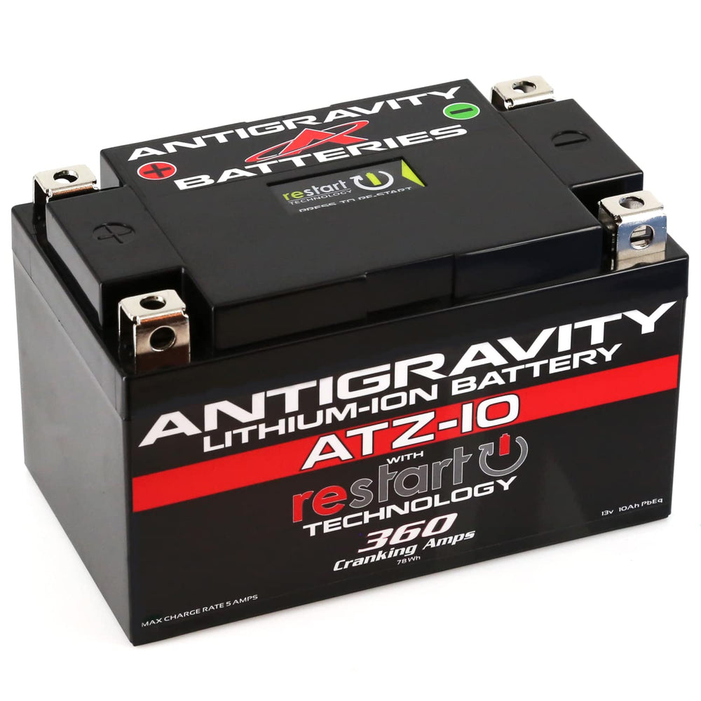 Antigravity AG-ATZ-10-RS side profile highlighting compact lithium power for easy starts.