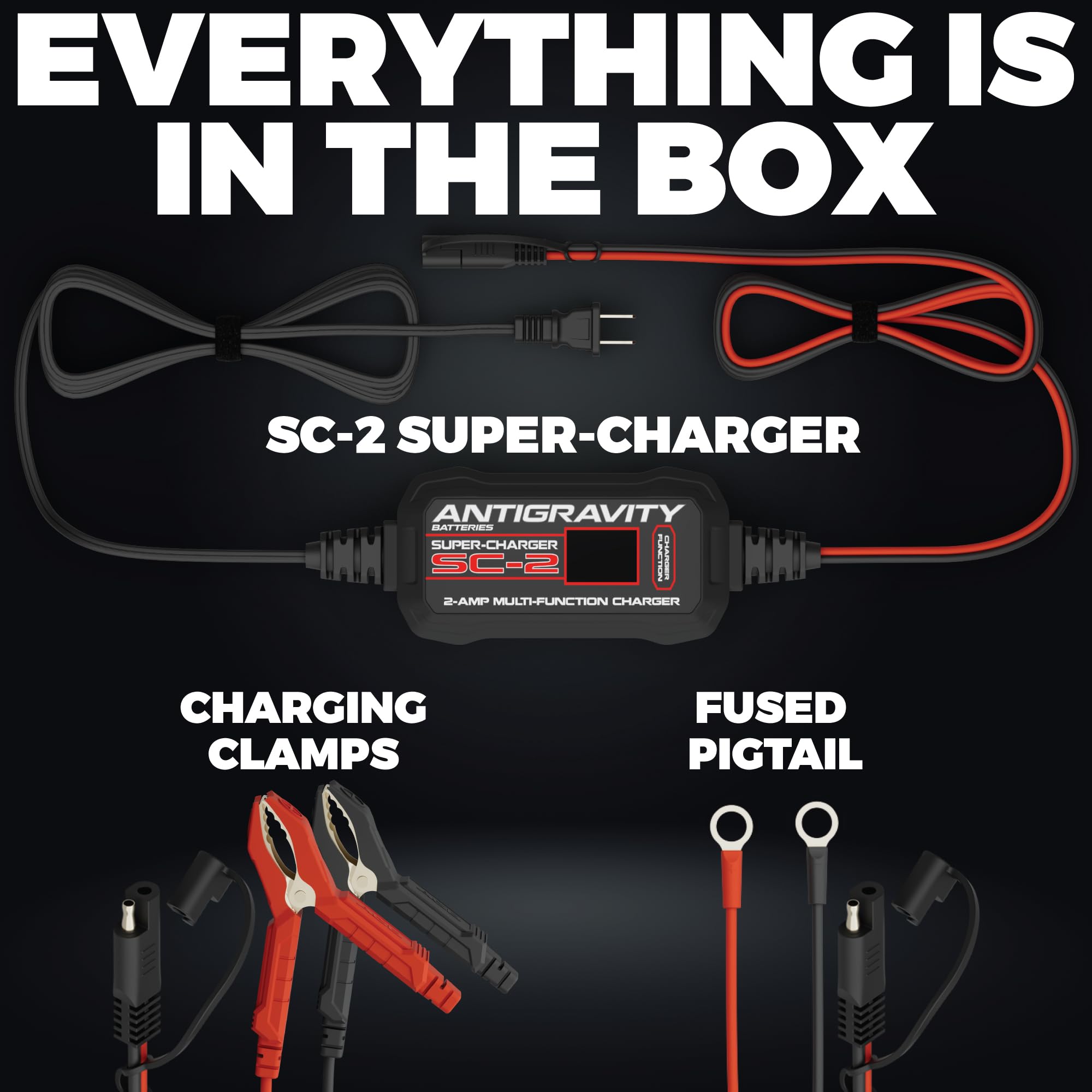 Antigravity Super-Charger compact design fits tight spaces on the go.
