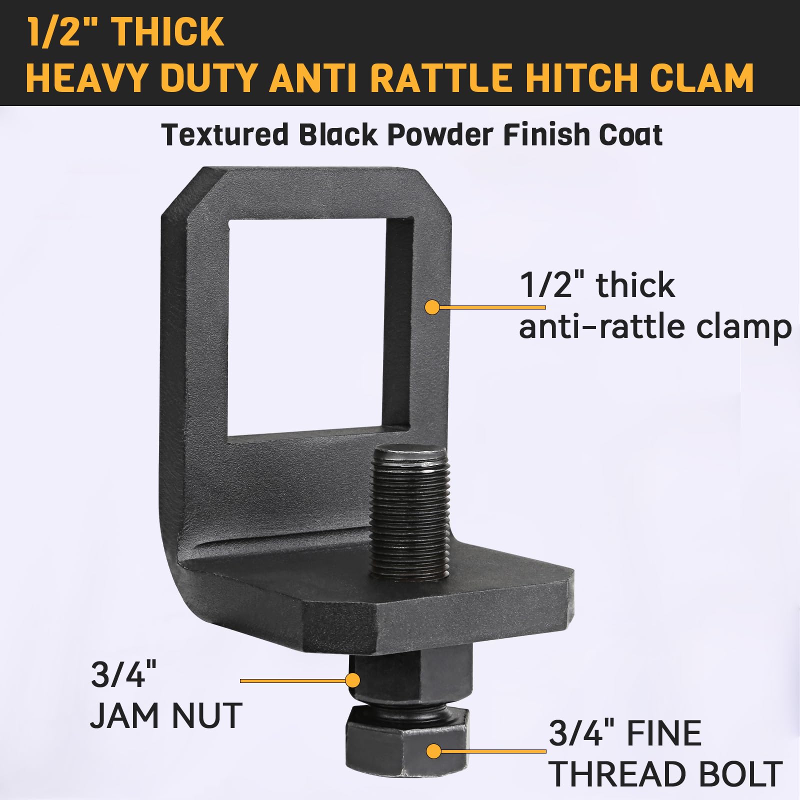 Antivanl complete kit for trailer hitch anti-rattle ready to use