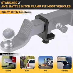 Antivanl heavy duty hitch stabilizer with steel body ensures durable towing