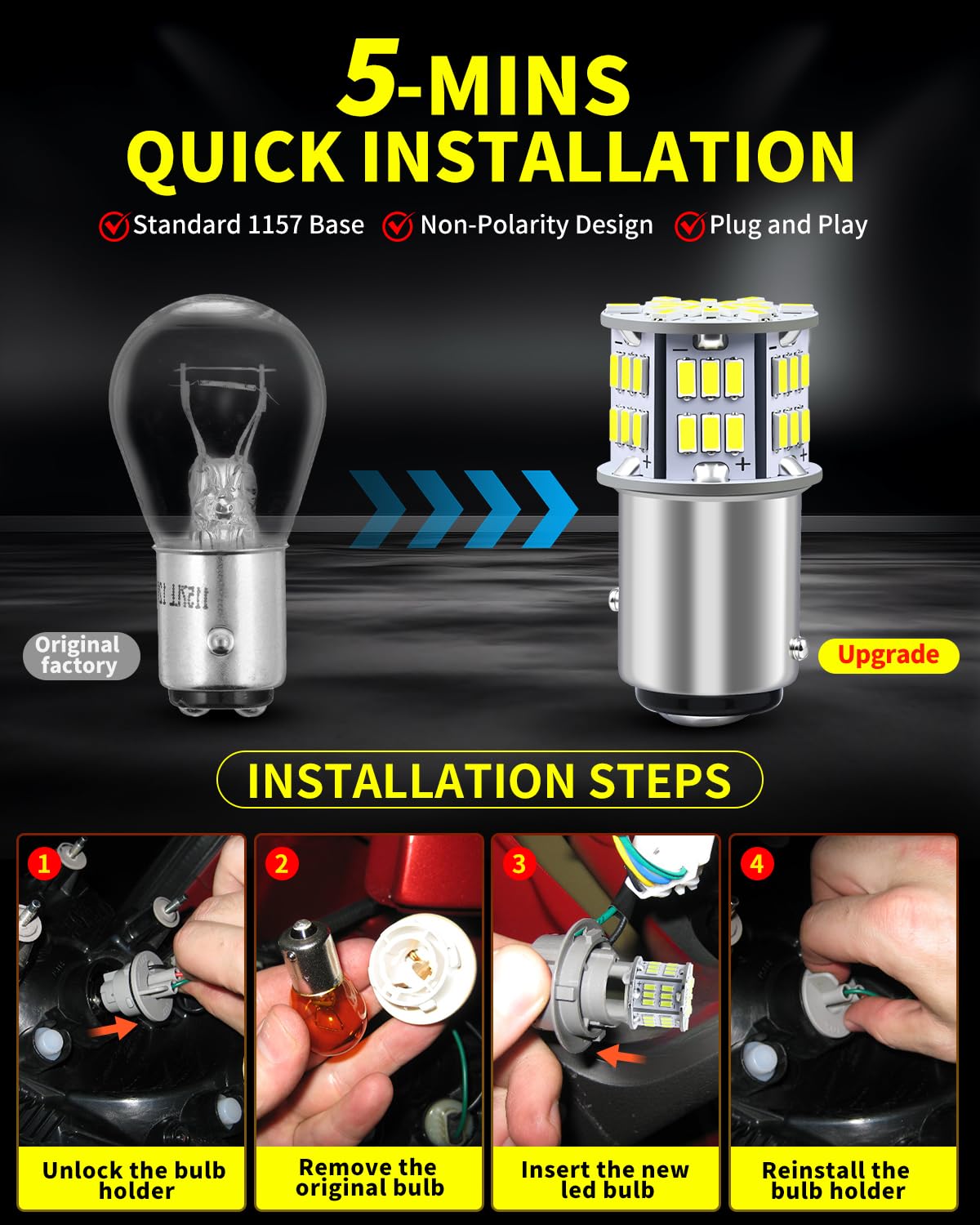Antline turn-signal upgrade with bright, reliable illumination.