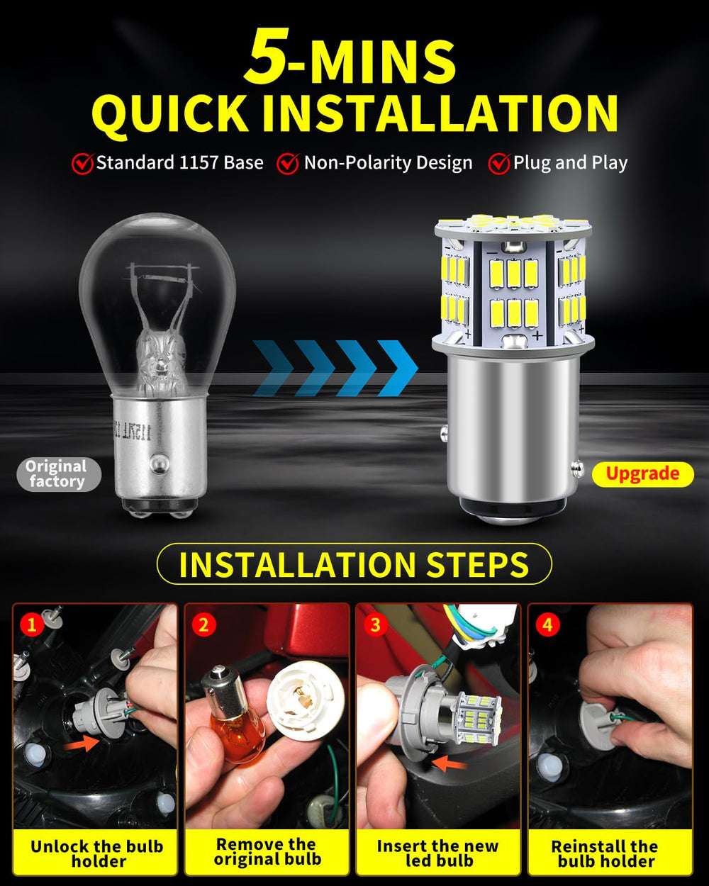 Antline turn-signal upgrade with bright, reliable illumination.