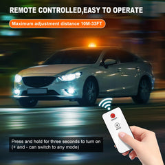 AnTom amber LED beacon with 360-degree visibility for day and night signaling.