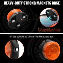 AnTom amber warning beacon offers high-visibility signaling for trucks, vans, and emergency vehicles.