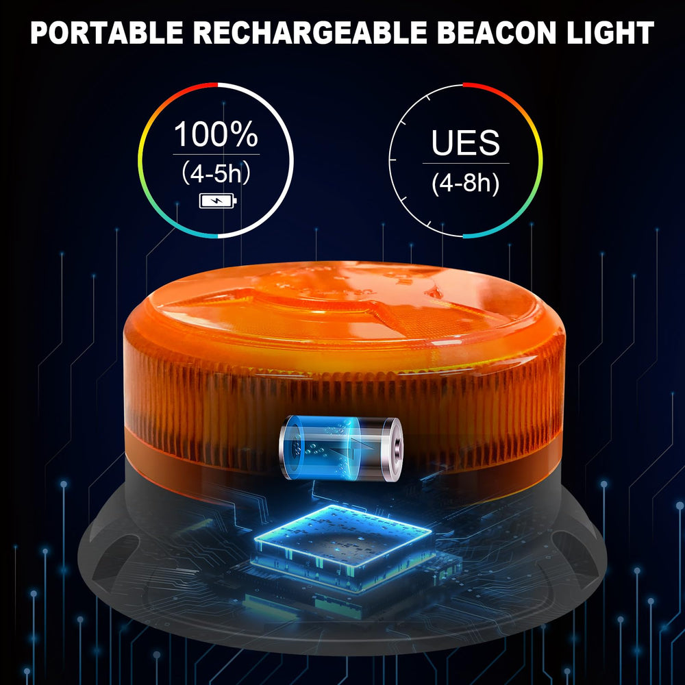 AnTom beacon displays nine patterns for versatile emergency signaling.