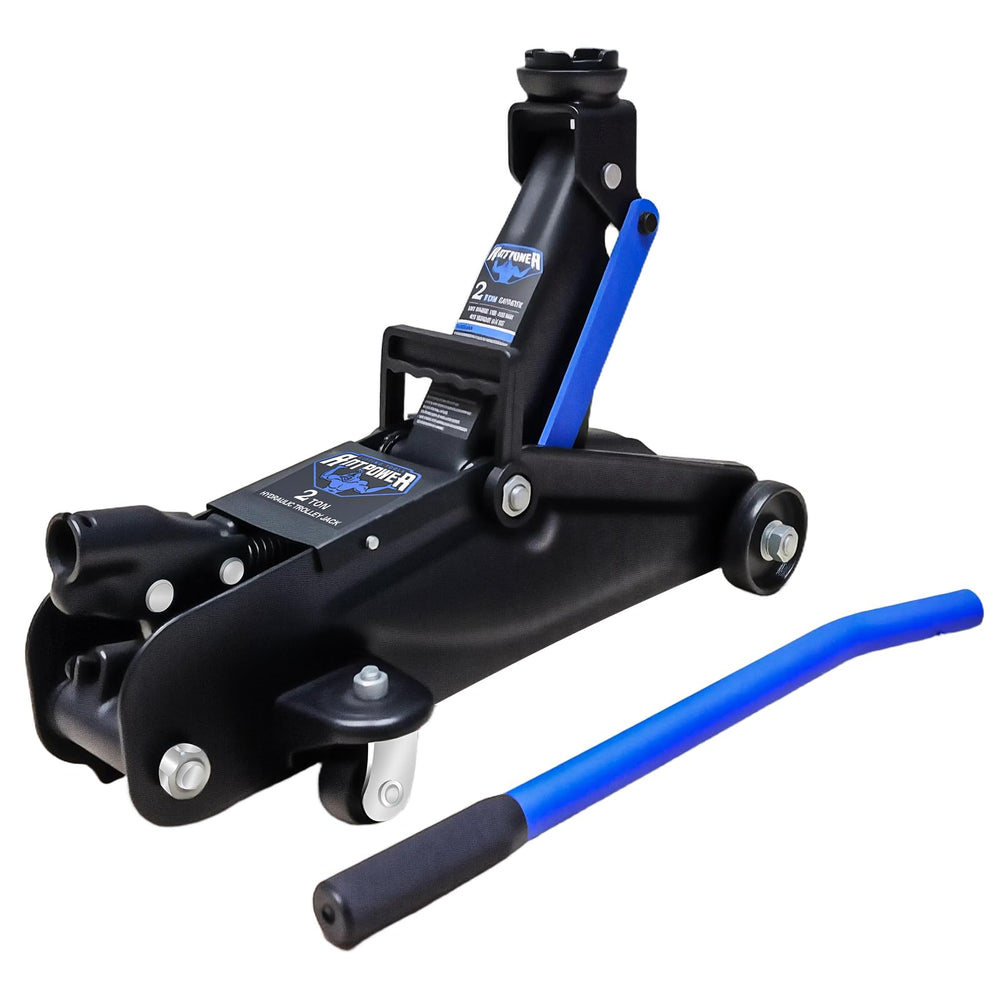 ANTPOWER 2 Ton Floor Jack with low-profile design for easy underbody access on sports cars and sedans