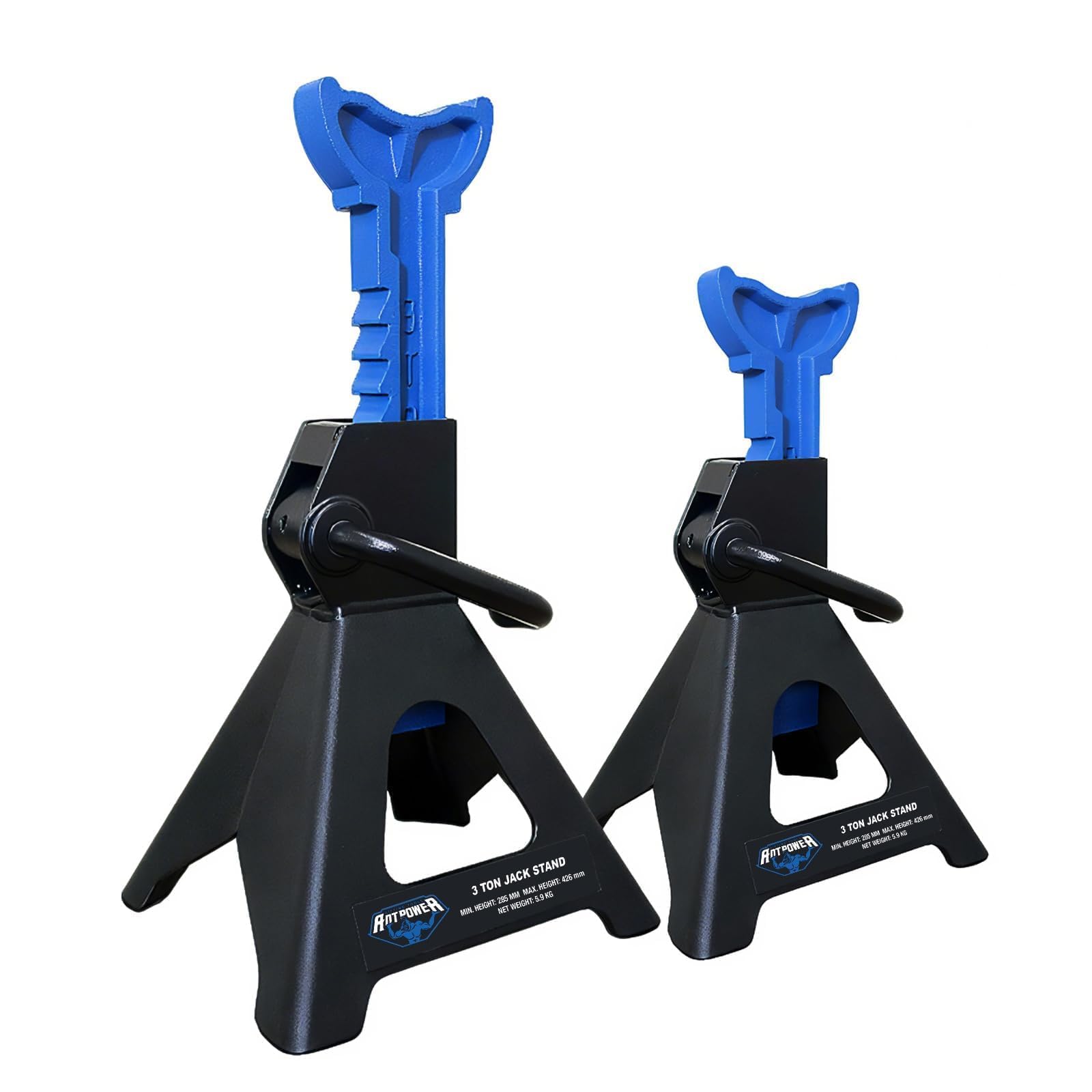 ANTPOWER jack stand base front view for steady garage lifting