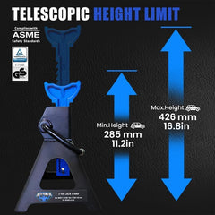 ANTPOWER jack stand height adjustment handle for quick setup