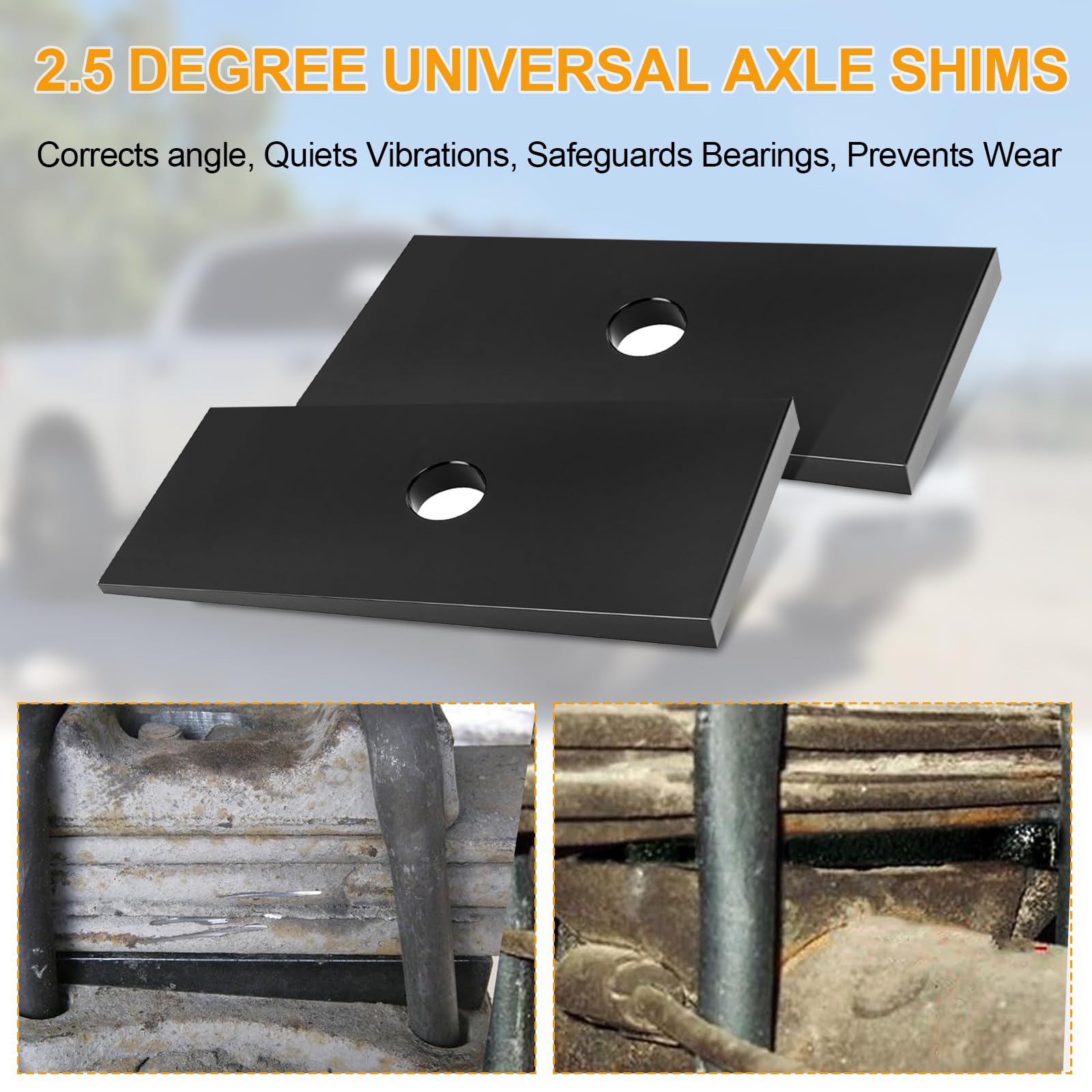 Antrys 2.5° shim close-up highlights durable billet aluminum build