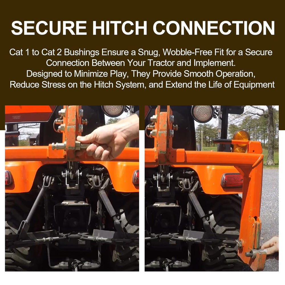 Antrys secure hitch connection demonstrating wobble-free tractor-implement link