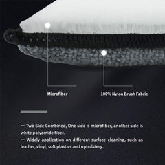 ANTSHINY microfiber foam surface delivers rich lather while cleaning without scratching.
