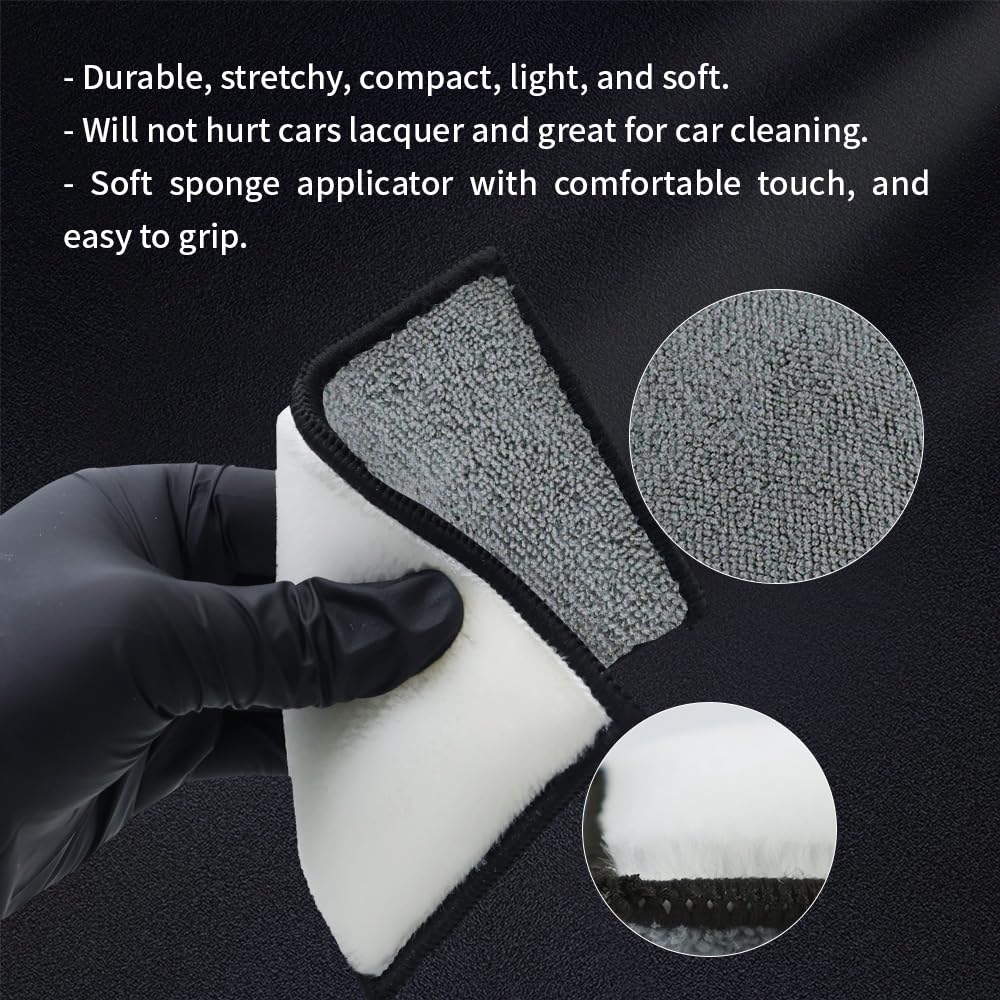 ANTSHINY versatile sponge for car, boat, wood, marble, and more surfaces.